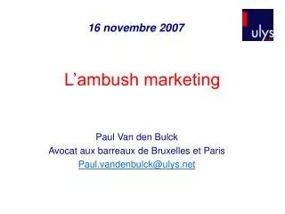 l ambush marketing