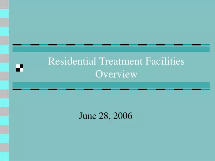 residential treatment facilities overview