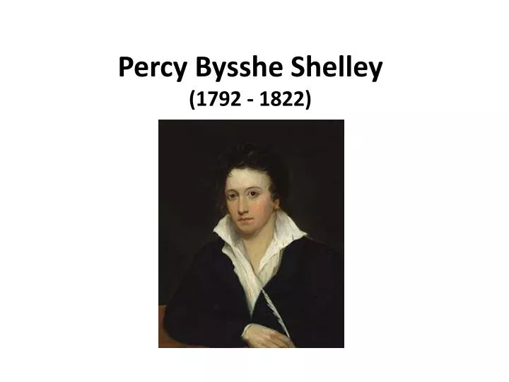 percy bysshe shelley 1792 1822