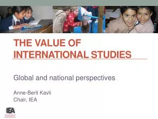 The value of international studies