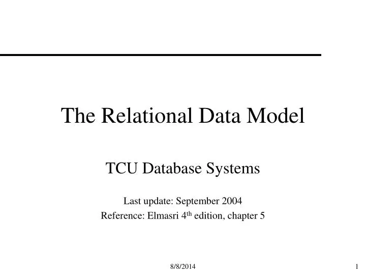 the relational data model