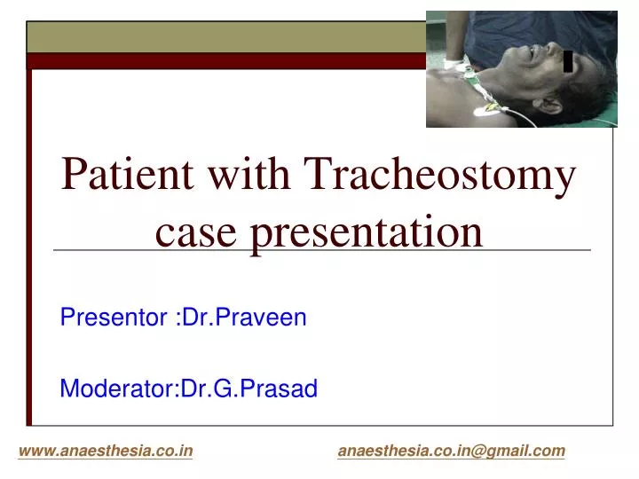patient with tracheostomy case presentation