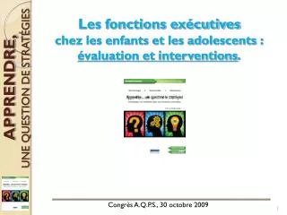 apprendre une question de strat gies