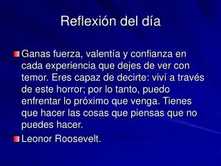 reflexi n del d a