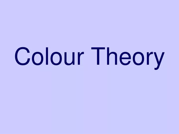 colour theory