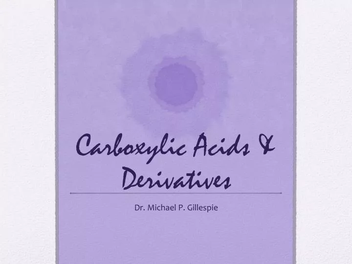 carboxylic acids derivatives