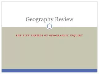 Geography Review