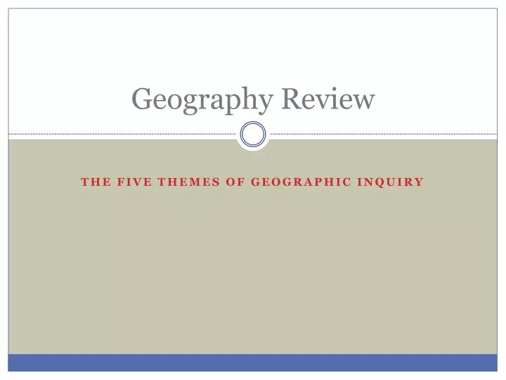 geography review