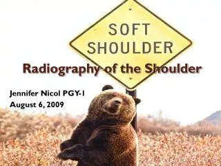 Radiography of the Shoulder