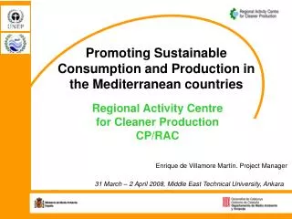 Promoting Sustainable Consumption and Production in the Mediterranean countries