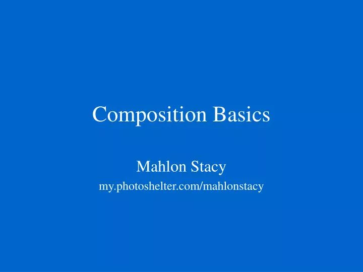 composition basics