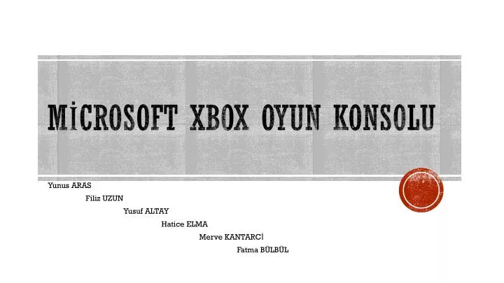 m crosoft xbox oyun konsolu