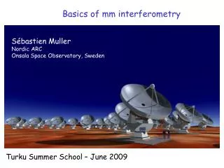 Basics of mm interferometry