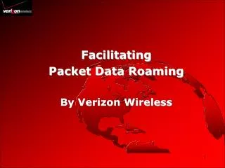 Facilitating Packet Data Roaming By Verizon Wireless