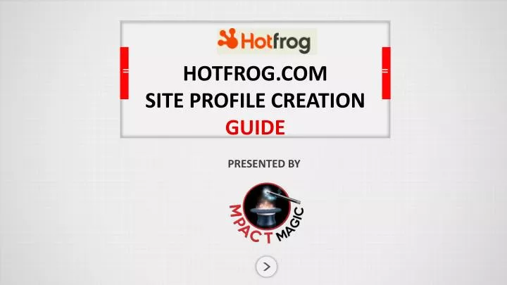 hotfrog com site profile creation guide