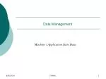 Data Management - slide 1