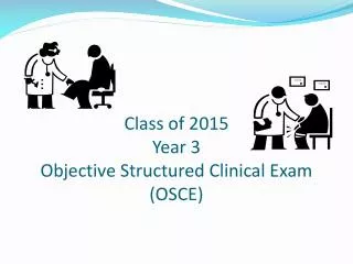 Class of 2015 Year 3 Objective Structured Clinical Exam (OSCE)