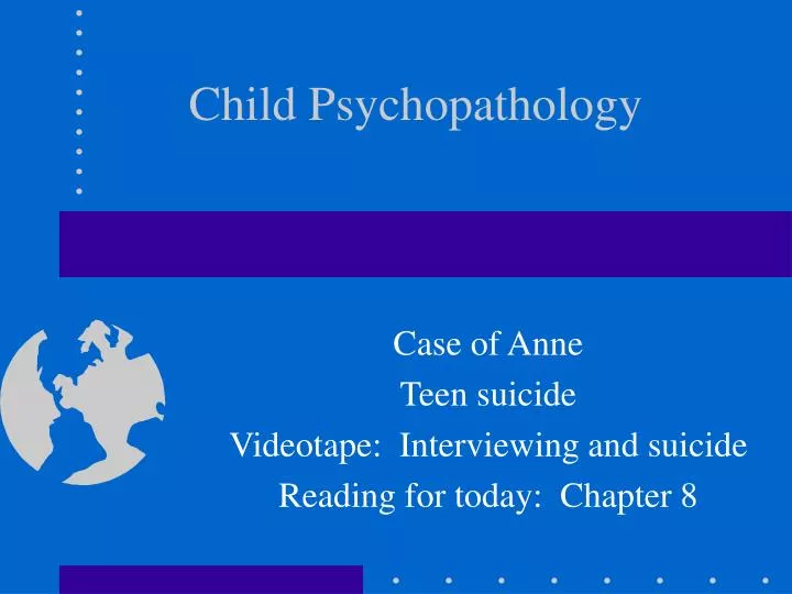 child psychopathology