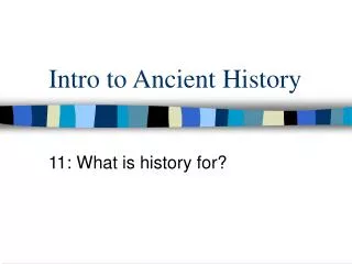 intro to ancient history