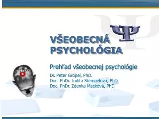 v eobecn psychol gia