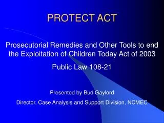PROTECT ACT