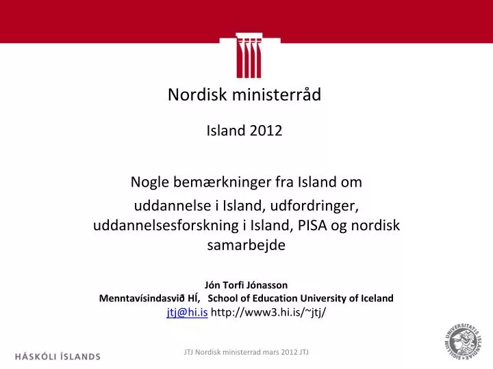 nordisk ministerr d island 2012
