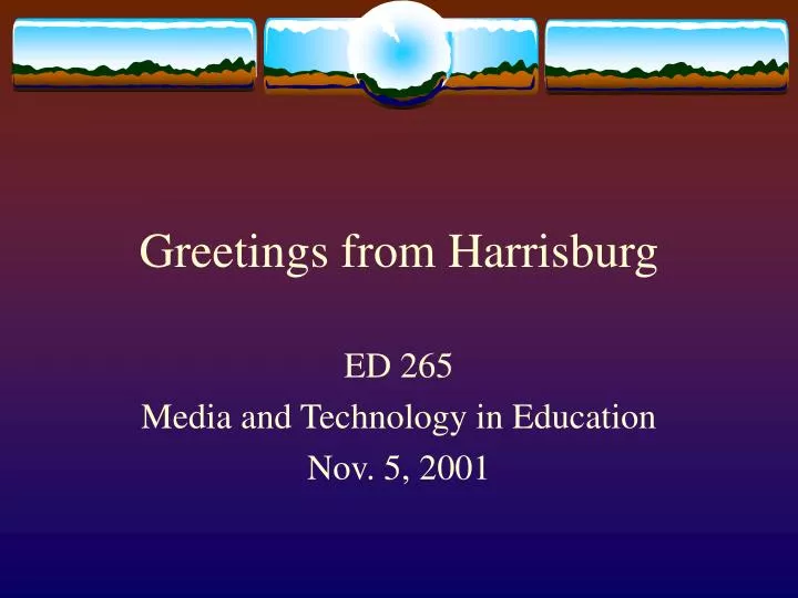 greetings from harrisburg