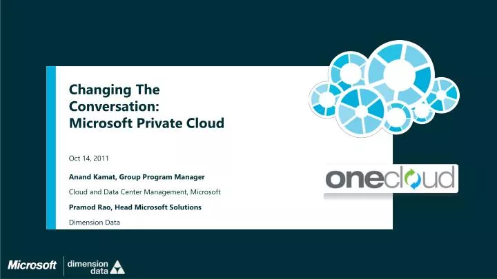 changing the conversation microsoft private cloud