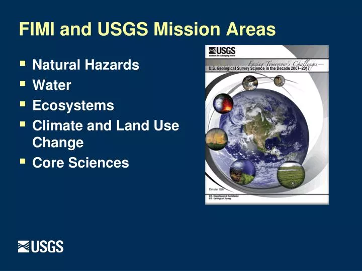 fimi and usgs mission areas