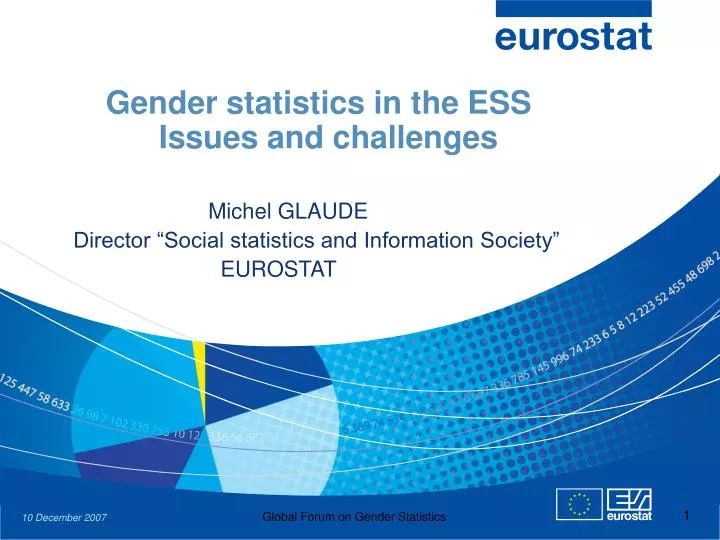 gender statistics in the ess issues and challenges