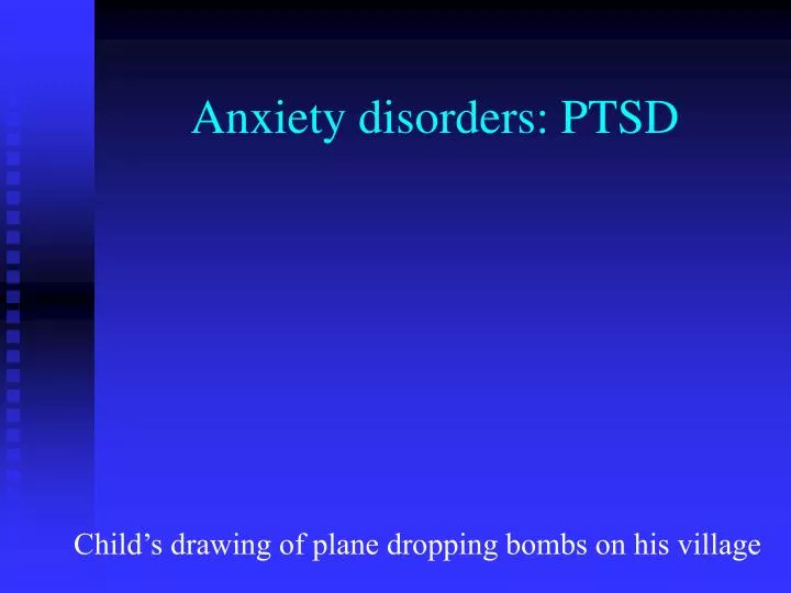 anxiety disorders ptsd