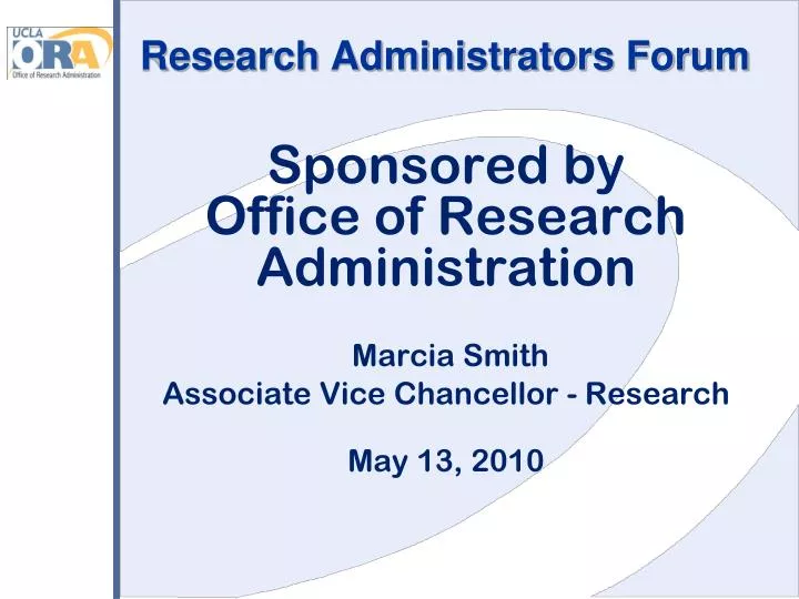 research administrators forum