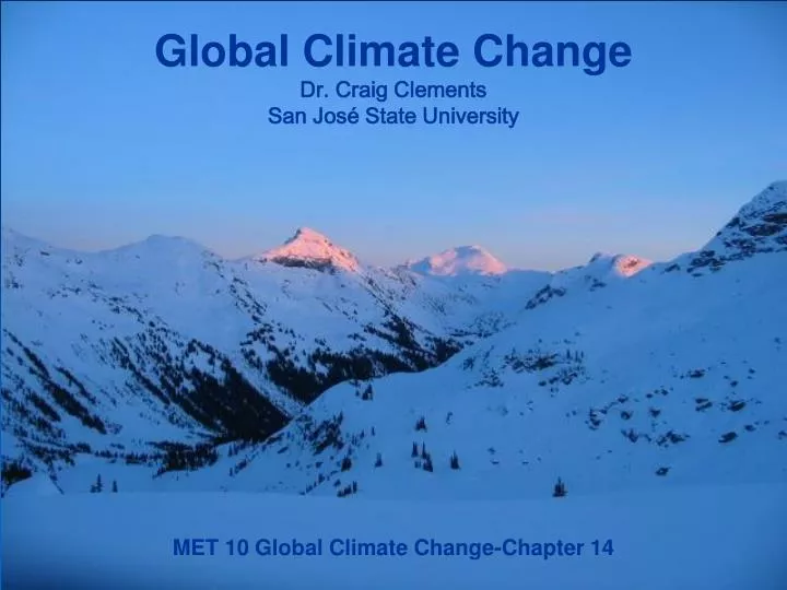 met 10 global climate change chapter 14