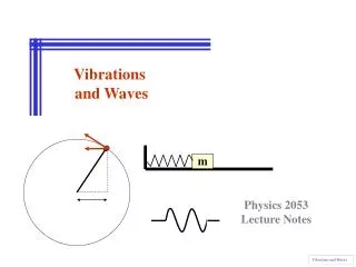 Vibrations and Waves