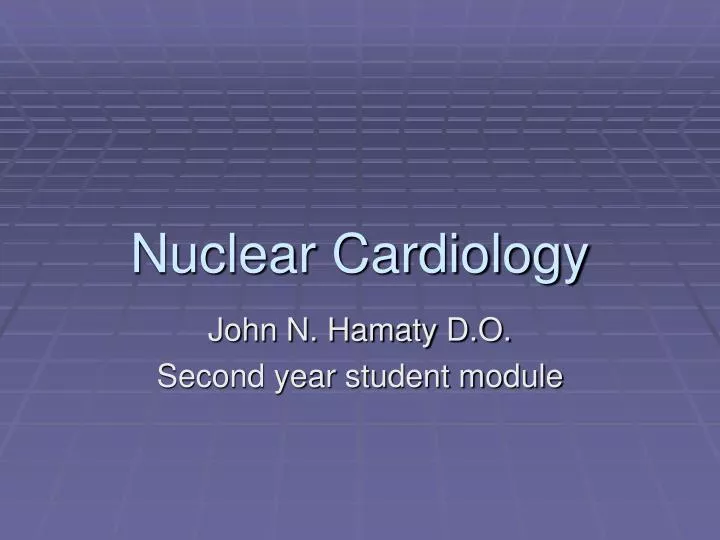 nuclear cardiology