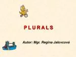 P L U R A L S - slide 1