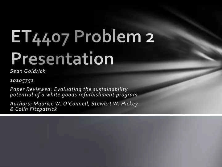 et4407 problem 2 presentation