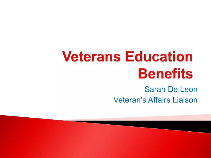 veterans education benefits