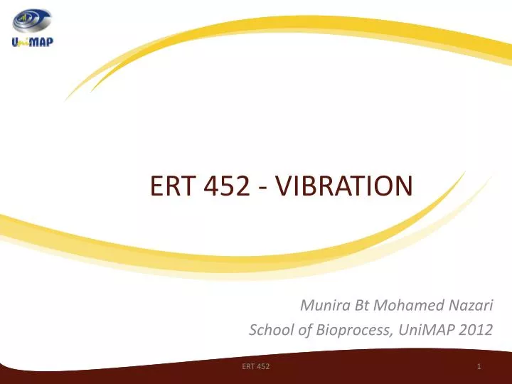 ert 452 vibration