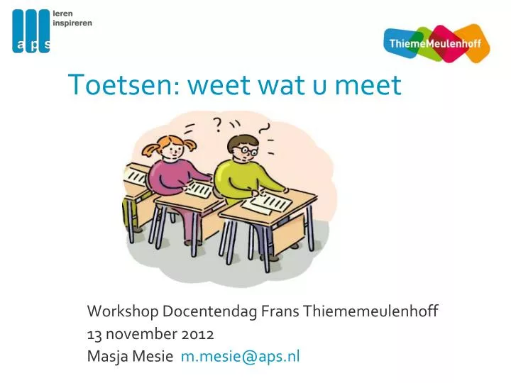 toetsen weet wat u meet