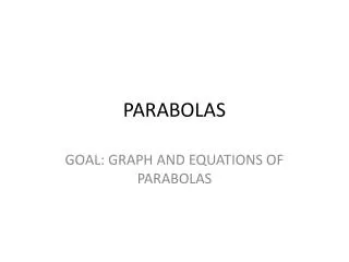 parabolas