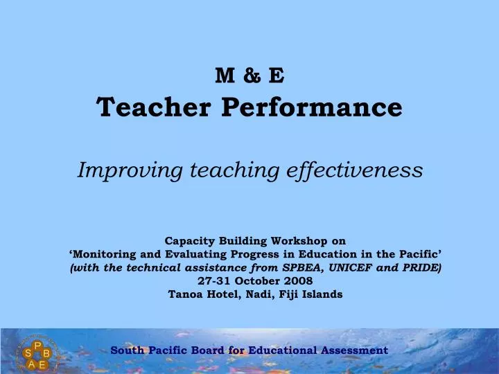 m e teacher performance improving teaching effectiveness