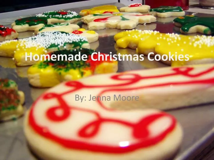 homemade christmas cookies