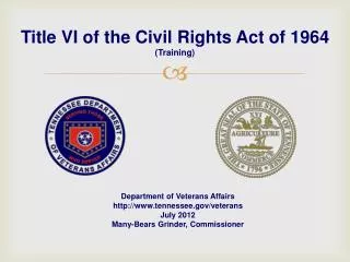 Title VI of the Civil Rights Act of 1964 (Training)