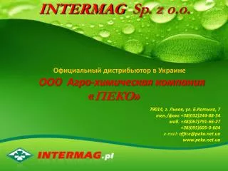 INTERMAG Sp. z o.o .