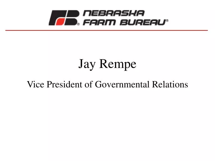 jay rempe vice president of governmental relations