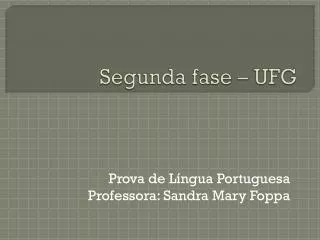 segunda fase ufg