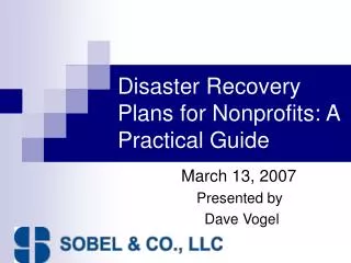 Disaster Recovery Plans for Nonprofits: A Practical Guide