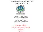 TUGAS SENSOR TRANDUSER KNOCK SENSOR - slide 1