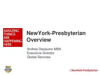 NewYork-Presbyterian Overview
